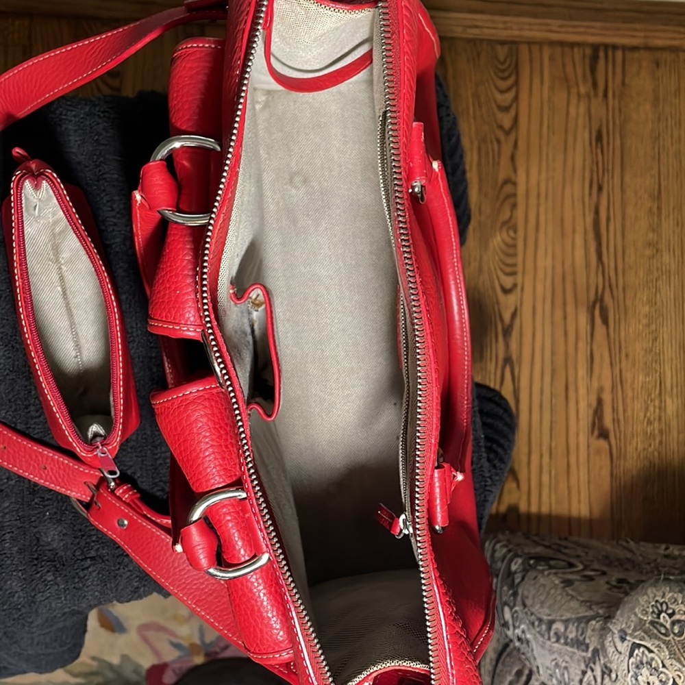 Dooney & Bourke All Leather II Zip Top Pocket Tote Bag - Picture 2 of 6